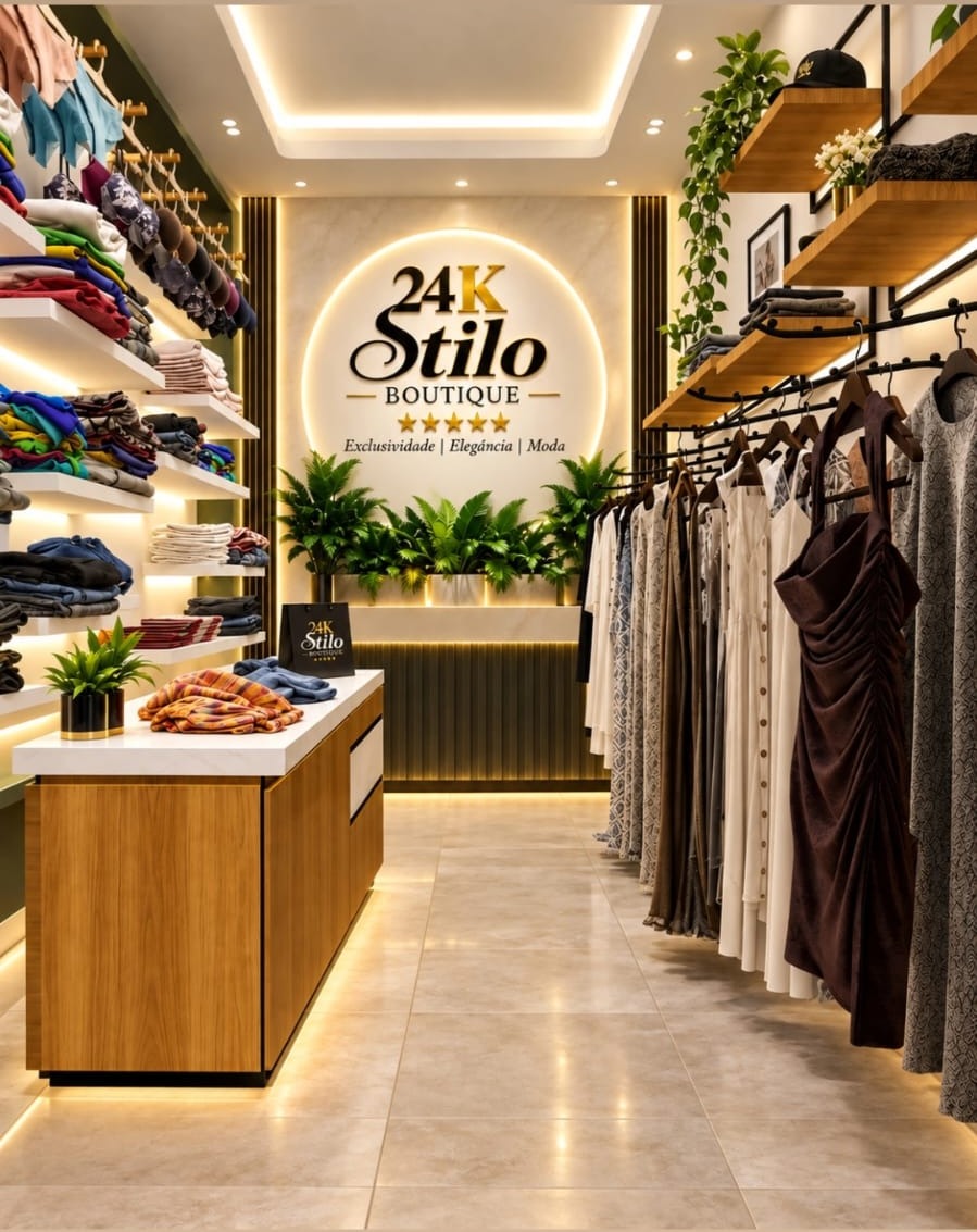Interior da 24K STILO BOUTIQUE